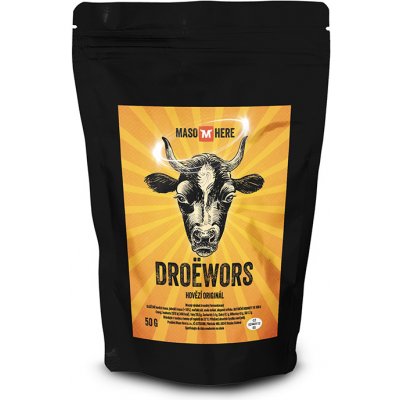 Maso Here Droëwors Hovězí Originál 50 g – Zbozi.Blesk.cz