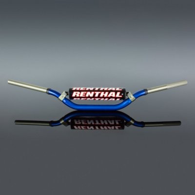 RENTHAL řidítka 1,1/8 (28,6mm) MX TWINWALL 997 HANDLEBAR BLUE CR/CRF 04-13 KX/KXF 06-13 PADDED barva světle modrá s chráničem | Zboží Auto