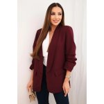 Kesi Sako 9709 s elegantní klopou Bordó – Zboží Dáma