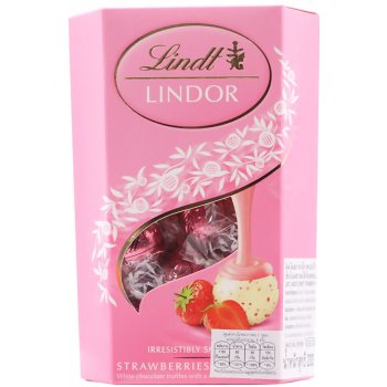 Lindt LINDOR Jahody a Smetana 200 g