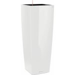 Lechuza Květináč Cubico Alto Premium bílá lesklý 40 x 40 x 105 cm – Hledejceny.cz