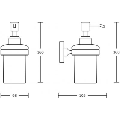 Aqualine Samba 150 ml mléčné sklo SB119 – Zboží Mobilmania
