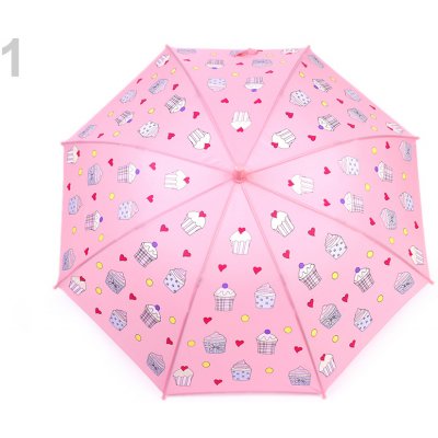 Dětský deštník měnící barvy cupcake sv.růžový
