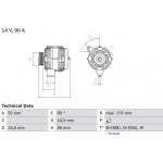 BOSCH 0 986 038 170 generátor (0986038170)