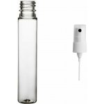 Via Plastová lahvička čirá vysoká s bílým kosmetickým rozprašovačem 25 ml – Sleviste.cz