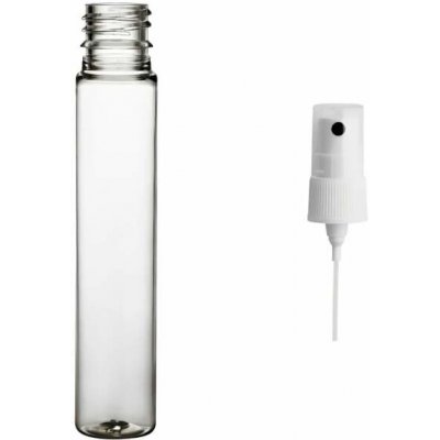Via Plastová lahvička čirá vysoká s bílým kosmetickým rozprašovačem 25 ml – Sleviste.cz