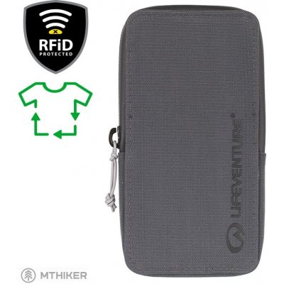 Pouzdro Lifeventure RFiD Phone Wallet Recycled a karty grey