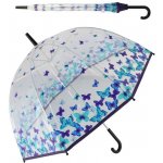 Teddies Deštník průhledný s motýlky – Zboží Dáma
