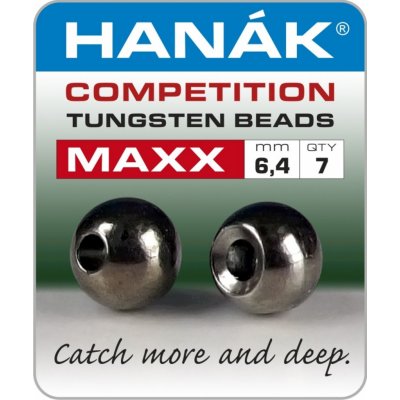 Hanák Competition Tungstenové Hlavičky MAXX 6,4 mm Černý Nikl – Hledejceny.cz
