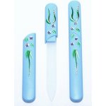 Bohemia Crystal Skleněný pilník s krytkou Blue ručně malovaný s krystaly Swarovski – Hledejceny.cz