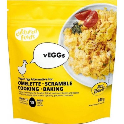vEGGs Sušená náhrada vajíčka na omeletu a míchaná vejce 180 g – Zboží Mobilmania