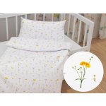 Biante Dětské povlečení Sandra SA-497 Žluté bylinky na bílém 90 x 120 40 x 60 cm – Zboží Mobilmania