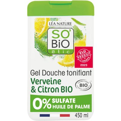 SO’BIO ÉTIC Gel sprchový citronová verbena 450 ml