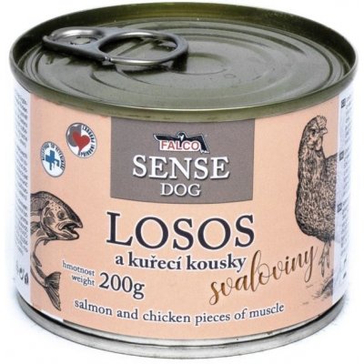 Sokol Falco Sense Dog losos a kuře 200 g – Hledejceny.cz
