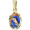 Přívěsky Aljančič Svatá Panna Maria Bolestná medailon miniatura 014R