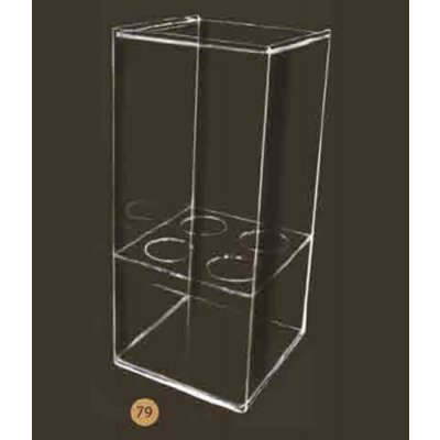 Zásobník na kornouty plexi (4 otvory) 4x7cm – Zboží Dáma