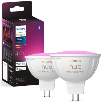 Philips Chytrá žárovka Hue 6,3 W, MR16, GU5,3, White and Color Ambiance, 2 ks – Zboží Živě
