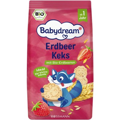 Babydream BIO sušenky se sušenými jahodami 125 g – Zboží Dáma Babydream BIO sušenky se sušenými jahodami 125 g – Zboží Dáma