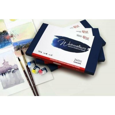 Rosa Sada akvarelových barev 24ks v papírovém obalu – Hledejceny.cz
