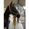 Ohlávky a vodítka pro koně Pool's Set provazové ohlávky s vodítkem yellow