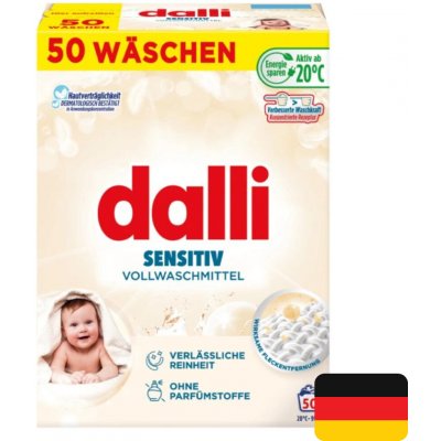 Dalli Sensitiv univerzální prací prášek pro citlivou pokožku 50 PD – Hledejceny.cz