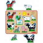 Melissa & Doug puzzle se zvuky Zvířata na farmě – Zboží Dáma