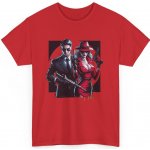 Styloví agenti Akce s elegancí Unisex tričko s potiskem Red – Sleviste.cz