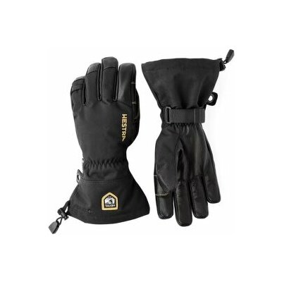 Hestra Army Leather 5 finger Svart/Svart černá – Hledejceny.cz