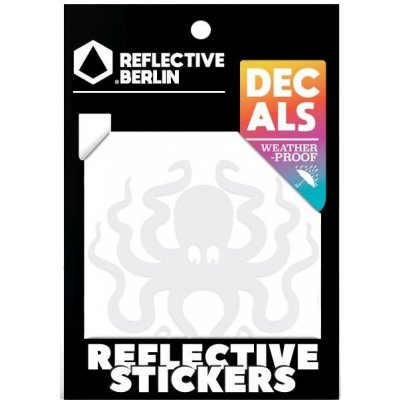 Reflective Berlin Reflexní nálepky Octopus-white – Zboží Dáma