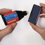 Kores Razítková poduška černá 11 x 7 cm – Zboží Mobilmania