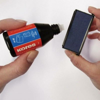 Kores Razítková poduška černá 11 x 7 cm – Zboží Mobilmania