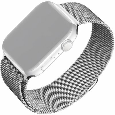 FIXED Mesh Strap pro Apple Watch 42/44/45mm, stříbrná FIXMEST-434-SL – Zboží Mobilmania