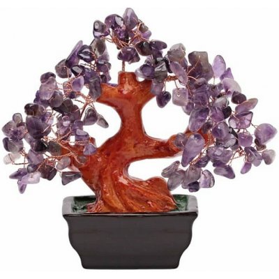 Nefertitis Bonsai z ametystu - dekorace domů a kanceláře NF43060 - cca 15 x 17 cm – Hledejceny.cz