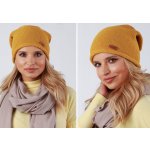 Fashionweek elegantní dámská teplá čepice beanie ZIZI-J4 hořčičný – Hledejceny.cz
