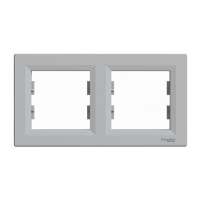 Schneider EPH5800261 Asfora Krycí rámeček dvojnásobný, alu – Hledejceny.cz