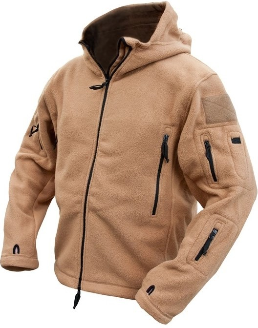 KOMBAT Mikina FLEECE RECON s kapucí COYOTE