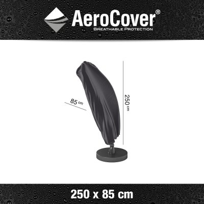 Aerocover 7972 Ochranný obal na zahradní slunečník boční zahnutý 250x85 cm – Zboží Dáma