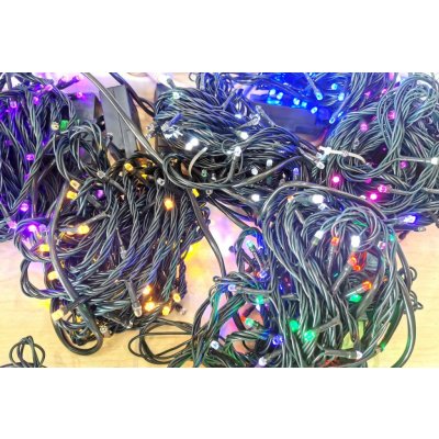 DZL Vánoční světelný řetěz 300 LED venkovní + ovladač Barva: Modrá