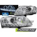 Světla přední AUDI A6 C6 04.04-08 ANGEL EYES LED CHROME | Zboží Auto