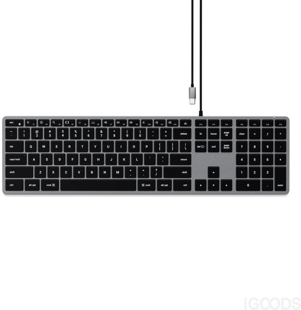 Satechi Slim W3 USB-C BACKLIT Wired Keyboard ST-UCSW3M