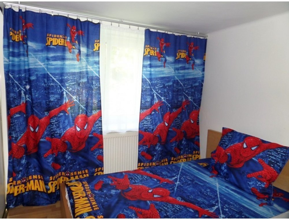 Dětské závěsy z bavlny 140×215cm Spiderman 7. | Srovnanicen.cz