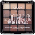 NYX Professional Makeup Ultimate Shadow Palette oční stíny Warm Neutrals 16 ks – Zboží Dáma