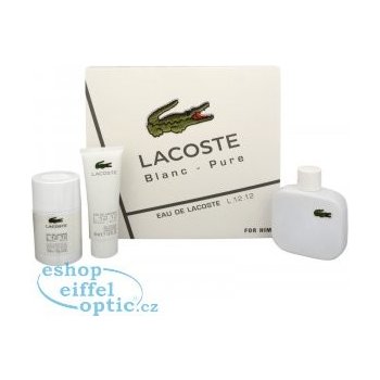 Lacoste Eau De Lacoste L.12.12 Blanc EDT 100 ml + deostick 75 ml + sprchový gel 50 ml dárková sada