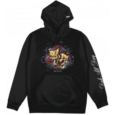 DGK mikina Golden Faces Hooded Fleece Black MULTI