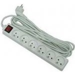 PremiumCord pp6k-10 10m 6zásuvek vypínač – Zboží Živě