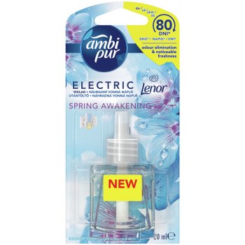 Ambi Pur Electric Lenor Spring Awakening osvěžovač vzduchu do elektrického odpařovacího strojku náhradní náplň 20 ml