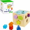Dřevěná hračka Tooky Toys vkládačka tvary pastel