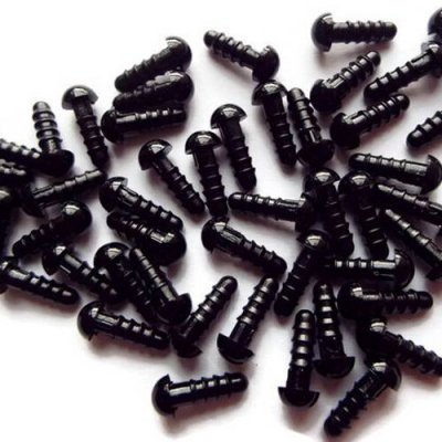 Bezpečnostní oči 6mm černé (1pár) – Zboží Dáma