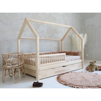 ELIS DESIGN Šuplík k domečkové posteli s plůtkem úložný prostor natur šuplík 90 x 180 cm – Zboží Dáma