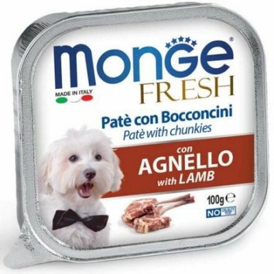 Monge Fresh Adult Dog jehněčí 16 x 100 g – Zboží Mobilmania